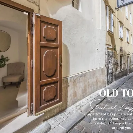New Design & High Standard From 16th Century In Old Town-free Parking Appartement